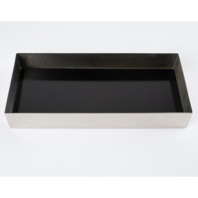 Giacomo Sinopoli for Liwan's Modernist Chrome and Bronze Box For Sale - Image 11 of 13