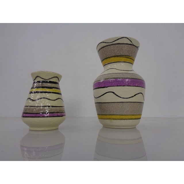 Ceramic Vases & Bowl by Bodo Mans for Bay Keramik, Germany, 1950s, Set of 3 For Sale - Image 17 of 18
