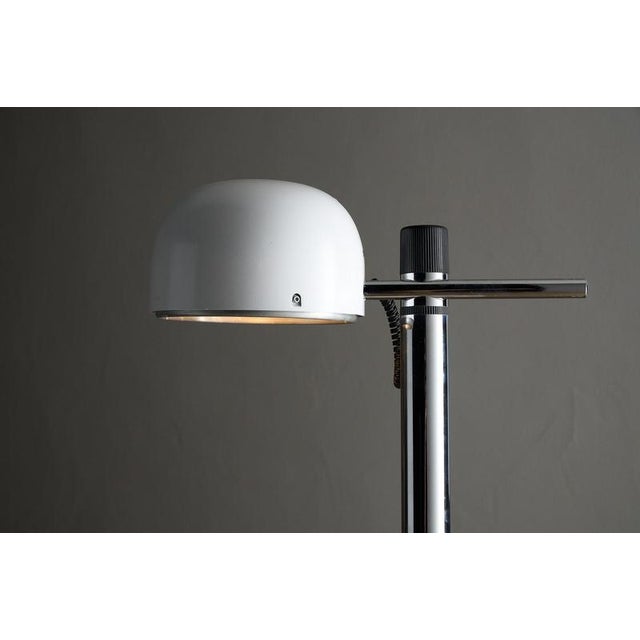 White Floor Lamp attributed to Enrique Franch for Metalarte, 1970s For Sale - Image 6 of 13