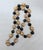 Vintage 1960s Signed Napier Goldtone & Black Beaded Necklace For Sale - Image 9 of 9