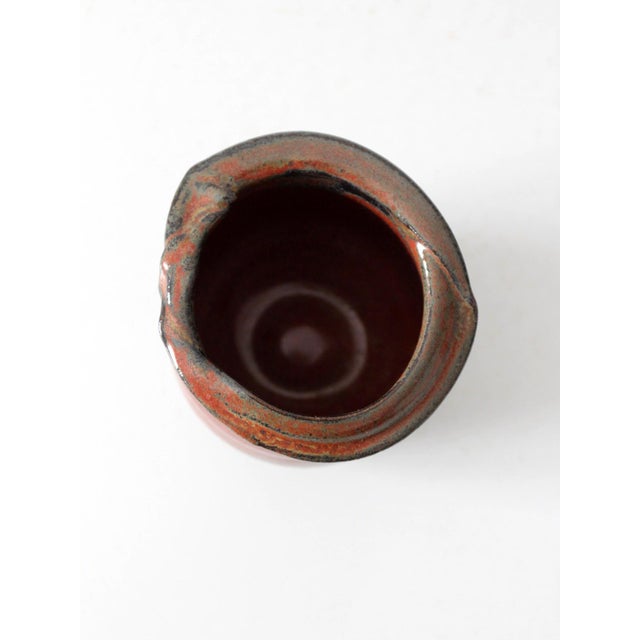 Vintage Handmade Studio Pottery Vessel For Sale - Image 13 of 15