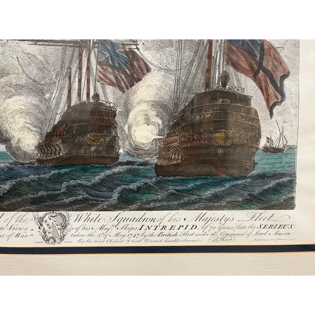 A Pair of Mid 19th Century Engravings, "His Majesty's Ships Stern" Engraver's John Boydell & Samuel Seymour For Sale - Image 9 of 12