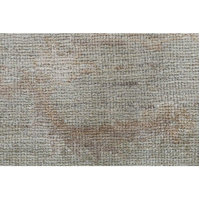 French One-of-a-kind Oushak Beige and Brown Handmade Wool Rug by Doris Leslie Blau For Sale - Image 3 of 9