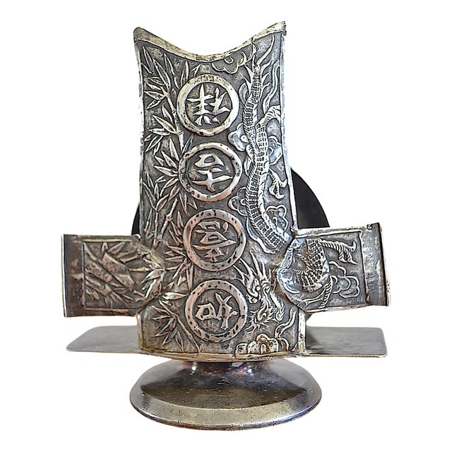 Antique Chinoiserie Candlestick, 1890s For Sale