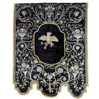 Italian 19th Century Silk Wall Hanging For Sale