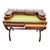 Brown Mid-Century Regency Style Mahogany Ladies Writing Desk Leather Top Drawers For Sale - Image 8 of 18
