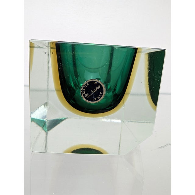 Mid-Century Modern Sommerso Murano Ashtray by Flavio Poli and Alessandro Mandruzzato for Seguso Vetri d'Arte, Italy, 1960s For Sale - Image 3 of 18