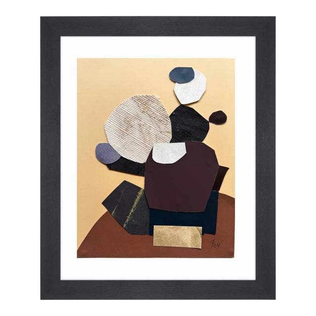 "Memorabilia 1" Original Mixed-Media Collage on Paper by Zac Woodiel For Sale