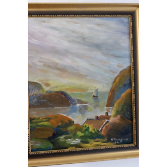 Modern G Bengtson, Landscape, 1936, Oil on Board, Framed For Sale - Image 3 of 11