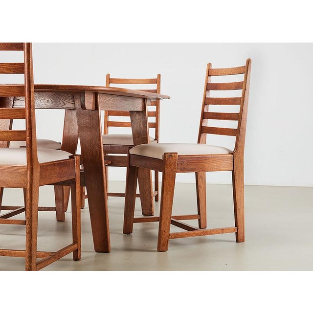 1940s Dining Set by Bas van Pelt for My Home, Netherlands, 1940s, Set of 5 For Sale - Image 5 of 14