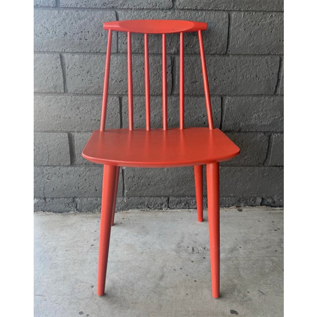 1960s Folke Pålsson for FDB Møbler J77 Chair Produced in 1969. Set of 4 Dining Chairs For Sale - Image 5 of 12