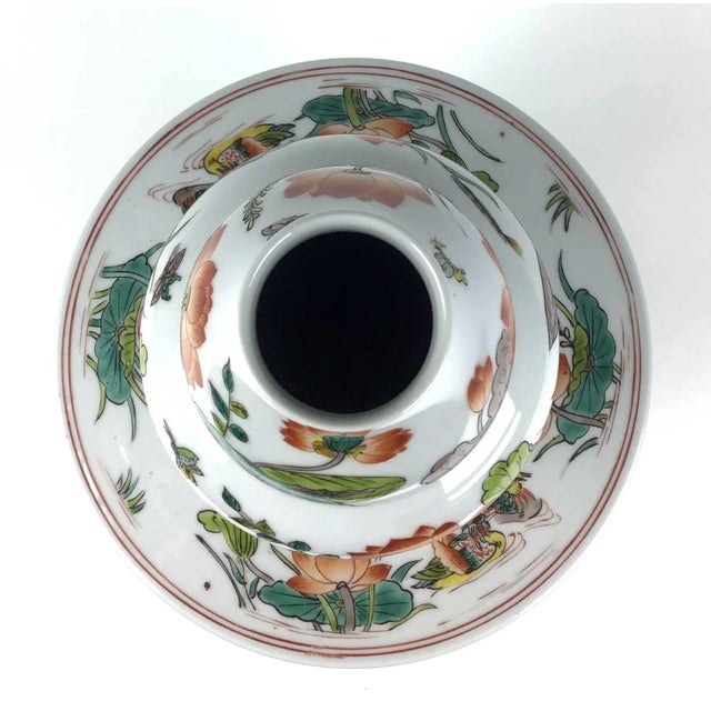 1900 - 1909 Antique Large Chinese Porcelain Vase For Sale - Image 5 of 13