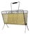 Mid-Century Modern Metal Magazine Rack with Perforated Panels, Central Europe, 1950s-1960s For Sale