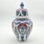 Ceramic Handmade Ceramic “Kupecik” Ginger Jar (20cm) – Textured Relief with Red Carnations & Purple Tulips For Sale - Image 7 of 8