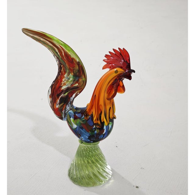 Mid-Century Modern Murano Glass Sculpture Rooster, Italy, 1960s For Sale - Image 13 of 18
