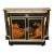 19th C. Ebonized Chinoiserie and Bronze Ormolu Mounted Marble Top Cabinet For Sale