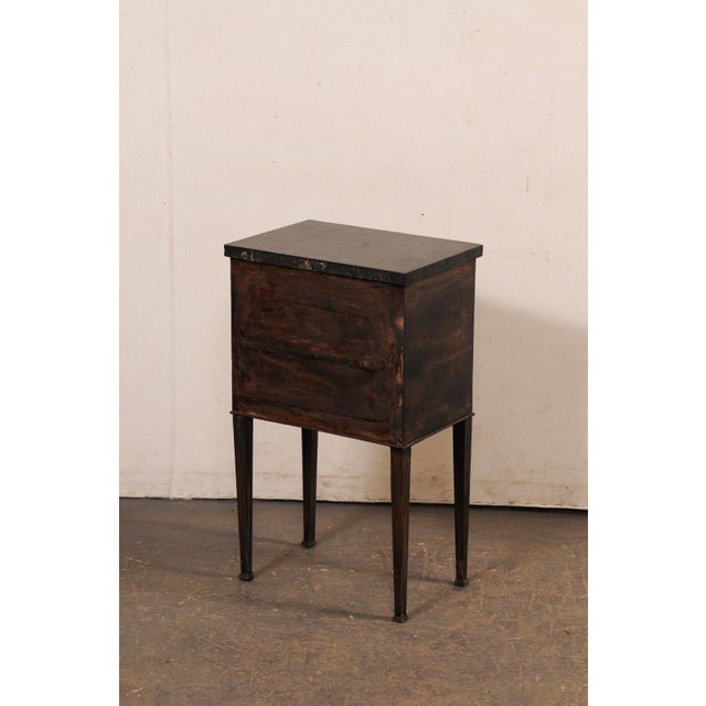 19th Century French Side Chest W/Original Marble For Sale - Image 9 of 12