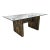 1960s Attributed Adrian Pearsall for Craft Associates Brutalist Sculptural Glass Top Dining Table For Sale