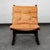 Ingmar Relling for Westnofa tan leather and bentwood chair. Made in Norway. Comes with original leather and is very...