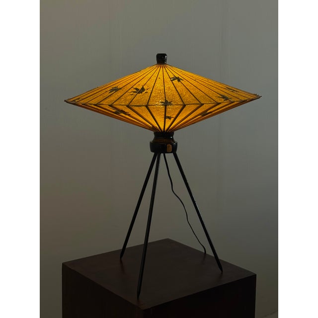 Vintage Japanese Kasa Table Lamp For Sale - Image 17 of 17