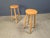 Rustic Alpine Style Chalet Stools in Wood, 1970s, Set of 9 For Sale - Image 3 of 14