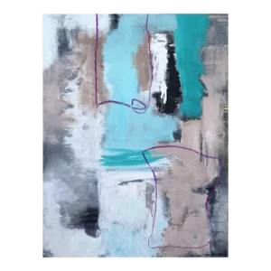 Large Abstract Expressionist Oil Painting on Canvas