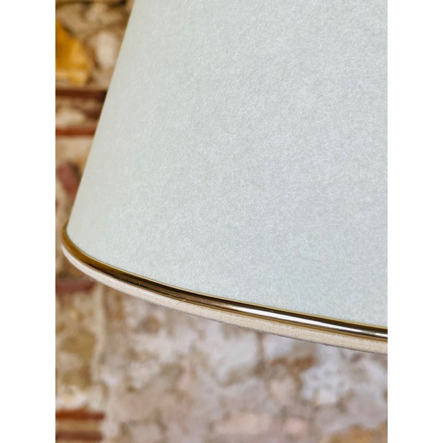 Vintage Floor Lamp with Gilded Brass Decor on Tripod Legs, 1960s For Sale - Image 6 of 18