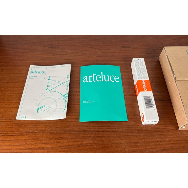 Metal Postmodern Italian Model Murana Sconce by Perry A. King and S. Miranda for Arteluce, 1980s For Sale - Image 7 of 18