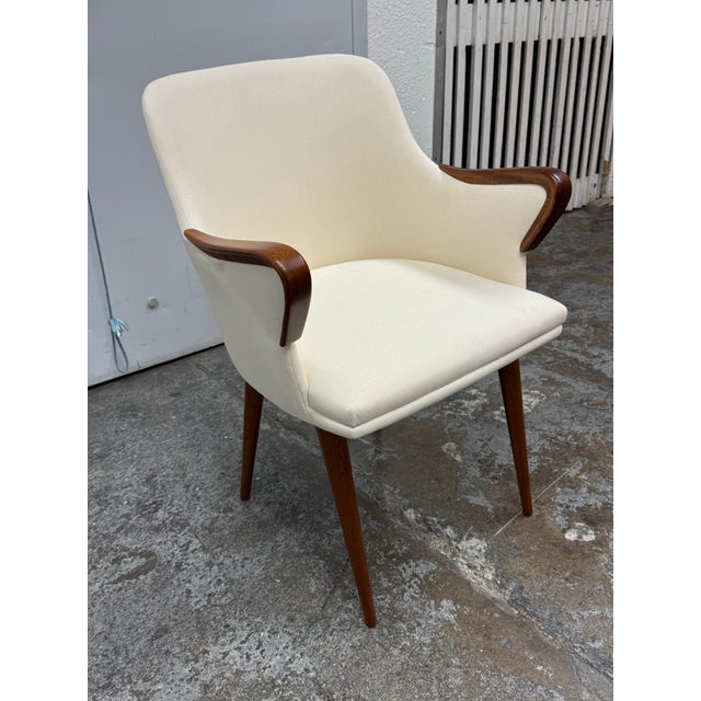 Mid-Century Modern Osvaldo Borsani P38 Dining Room Arm Chair For Sale - Image 3 of 12