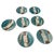 Ceramic French Majolica Depose KG Luneville Asparagus Plates - Set of 7 For Sale - Image 7 of 18