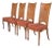 William Doezema for Mastercraft Mid-Century Modern Hollywood Regency Burl Wood and Cane Back Dining Chairs, Set of Four For Sale