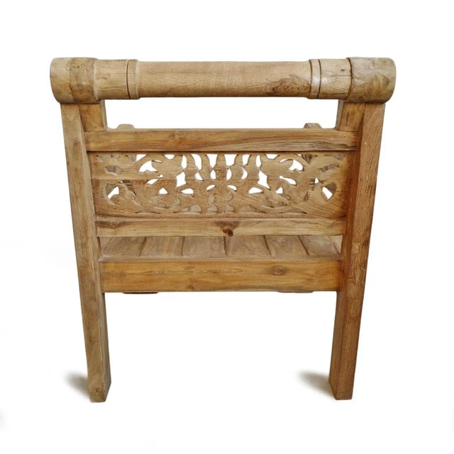 Outdoor Bali Roll Back Arm Chair For Sale In Los Angeles - Image 6 of 9