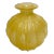 Vintage Amber Glass Blown Vase For Sale