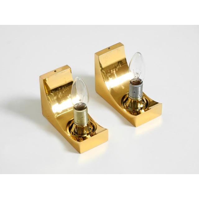 Brass Wall Lamps with Round Glass Shades from Kaiser Leuchten, 1960s, Set of 2 For Sale - Image 17 of 18