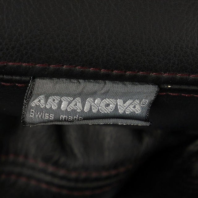 Swiss Modern Medea Modular Corner Sofa in Black Leather from Artanova, 1990s, Set of 2 For Sale - Image 6 of 10