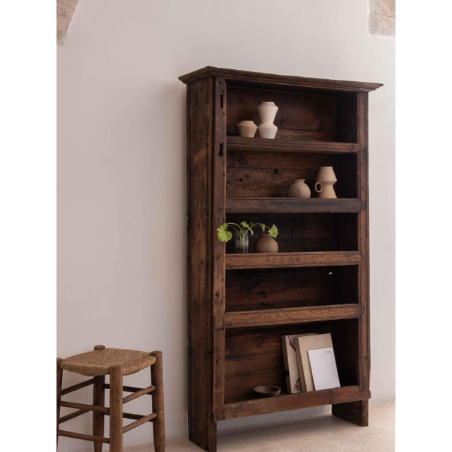 Primitive Shelf Unit in Pine For Sale - Image 9 of 9