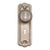 Vintage Art Deco Brushed Nickel Dummy Door Knob Set For Sale
