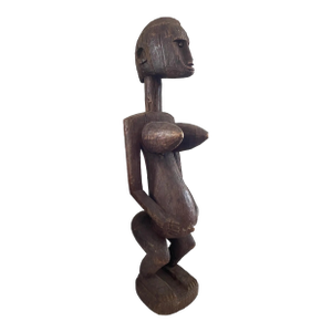 Vintage Large Standing Dogon Maternity Pregnant Female Statue Mali