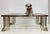 Bianci Firenze 1970s Italian Brass and Chrome Coffee Table with Glass Top 51" w x 29.5" d x 19" h Offered for sale is an...