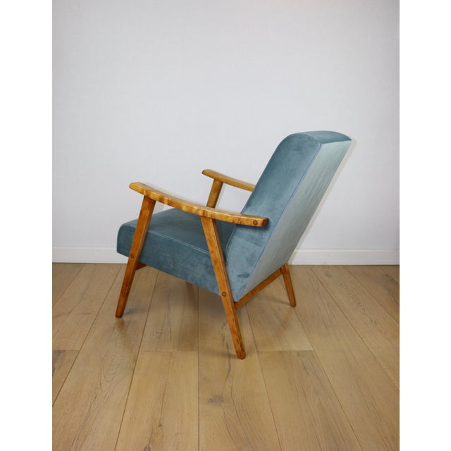 Vintage Light Blue Loft Lounge Chair, 1970s For Sale - Image 4 of 10