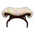1960s Vintage Bench Stool Ottoman For Sale