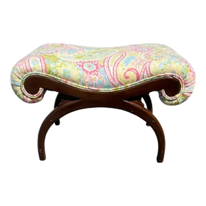1960s Vintage Bench Stool Ottoman