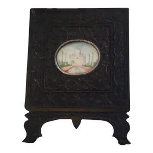 Early 19th Century Taj Mahal Miniature, Framed