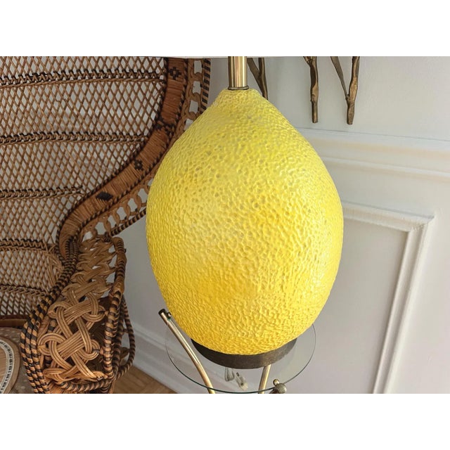 Canary Yellow Oversize Lemon Lamp by Hanson & Shade, C1970 For Sale - Image 8 of 18