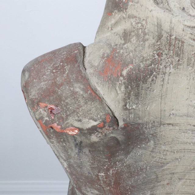 Life-size bust of David. Sculpted out of plaster. Faux finish. Wonderful vintage condition. 10”W x 10”D x 24”H