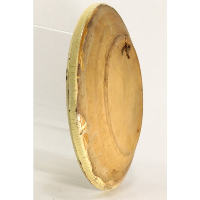 1930-40's Mexican Tlaquepaque Tonala Pottery Plate With Roosters For Sale - Image 13 of 15