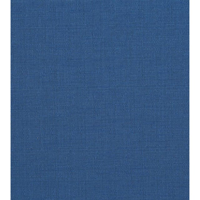 Coastal Blue Upholstered Storage Bench For Sale - Image 4 of 7