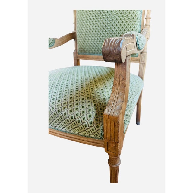 Wood Pair of Antique French Arm Chairs Louis XV For Sale - Image 7 of 9