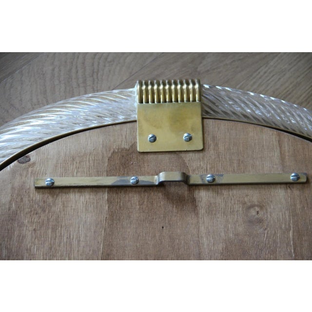 Twisted White Murano Glass Mirror in the style of Barovier, 2000s For Sale - Image 9 of 18