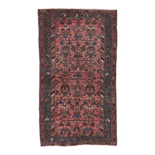 Antique Pink Persian ​Hamadan Rug, 03'04 X 05'10 For Sale